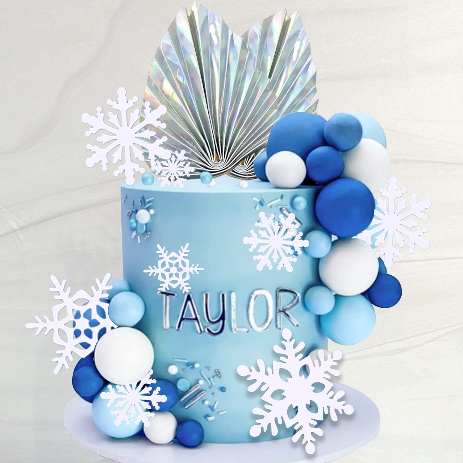 Meal Prep Frozen - 44 PCS Snowflake Cake Toppers Frozen