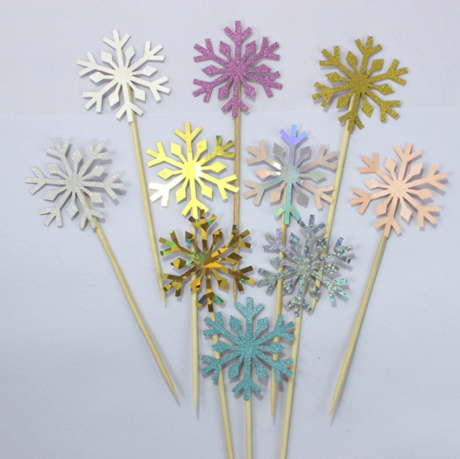10 Pcs Snowflake Cupcake Toppe - Meal Prep Frozen review and price