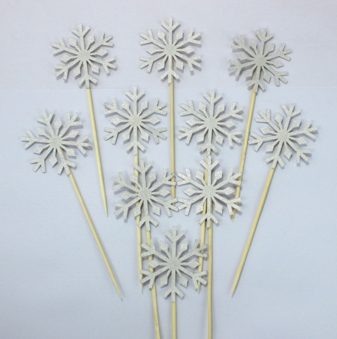 10 Pcs Snowflake Cupcake Toppe - Meal Prep Frozen review and price