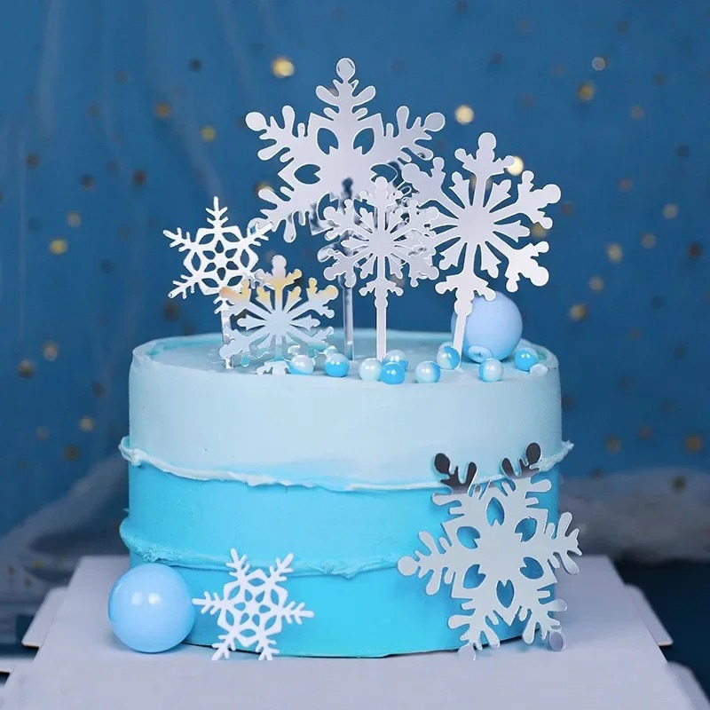 16pcs Snowflake Cupcake Topper - Meal Prep Frozen review and price